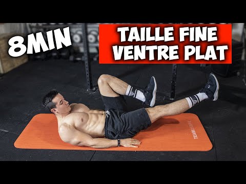 8min exercice taille fine pour un ventre plat à la maison !