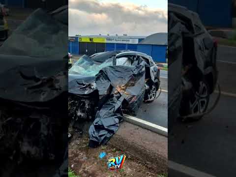 Acidente envolvendo ônibus da BANDA PLANETA SOM termina em MORTE na PR-158 em Pato Branco PR