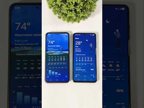 One UI 8 or One UI 7 Weather Widget ? #oneui7 #oneui8 #oneui8update #oneui7update #samsung