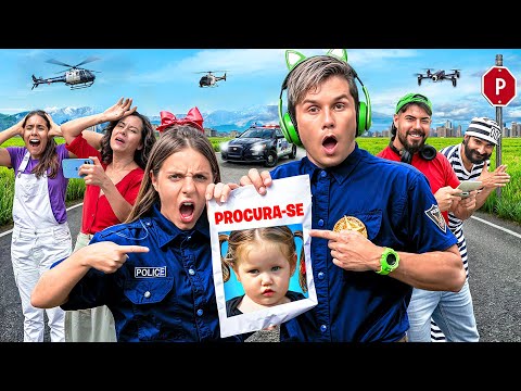 A BEBÊ SARA DESAPARECEU ! Patrulha Estelar do Gato Galactico + Música 🎵 Cadê a Bebê?