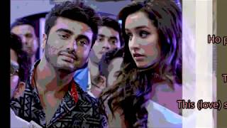 Baarish Lyrics with English Translation | Half Girlfriend (2017) | Ash King &amp; Shashaa Tirupati
