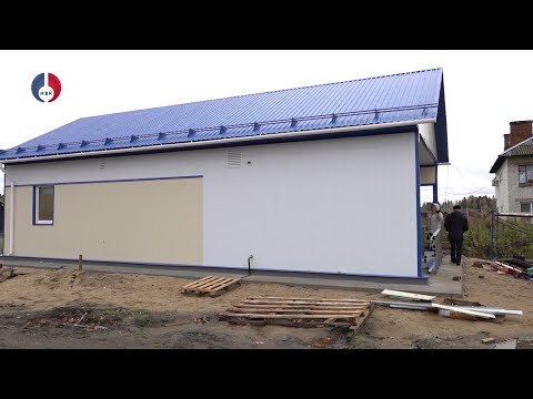 Строительство модульного ФАПа в деревне Пальники