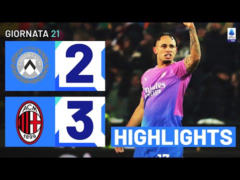 Video highlights della Udinese vs Milan (2 a 3) - Giornata 21 - Fantacalcio e fantamedie