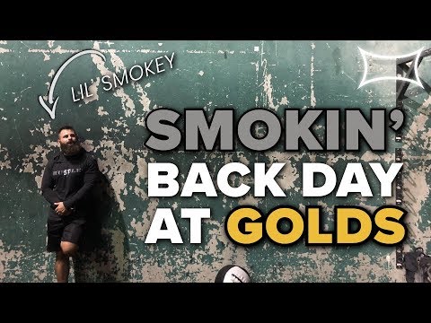 SMOKIN' BACK DAY AT GOLDS GYM VENICE - Lil' Smokey's First Time at Golds