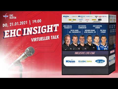 EHC KLOTEN Insight Talk vom Januar 2021