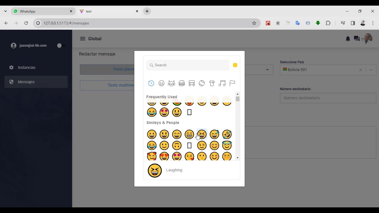 Administrador de whastapp -multiples intancias + baileys + react - parte 1