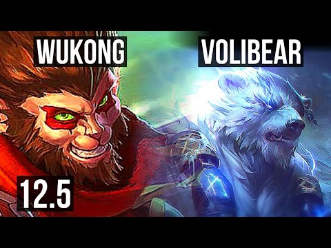 WUKONG vs VOLIBEAR (TOP) | 4.0M mastery, 6 solo kills, 500+ games | BR Master | 12.5