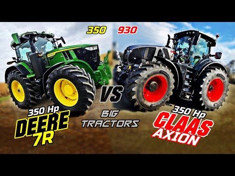 Deere 7R 350 VS Claas 930 AXION - [350 Hp level comparison] Which is better on overall performance?