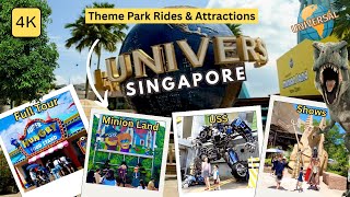 Universal Studios Singapore!! Every RIDE & Zone You Can't Miss! One of the BEST Theme Parks 4K
