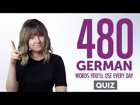 Quiz | 480 German Words You'll Use Every Day - Basic Vocabulary #88