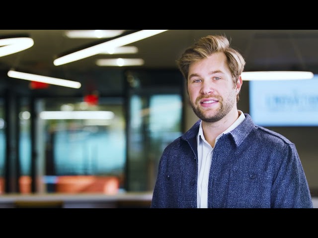 Thumbnail for video titled: Why Study Innovation and Entrepreneurship at Cedarville University? | Derek Stallard