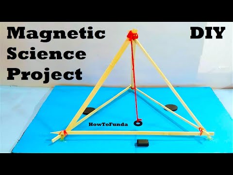 Magnetic science project working model for exhibition DIY at home howtofunda
