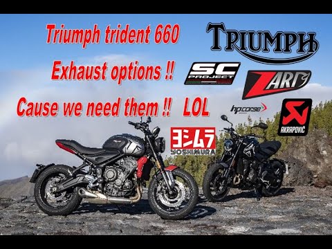 Triumph trident 660 exhaust Stock vs Yoshimura vs Sc project vs Akrapovic vs Hp corse vs Zard