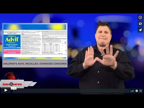 Children's Advil recalled, overdose concerns (ASL - 8.28.18)