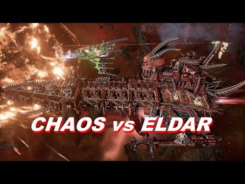 Chaos vs Eldar! Rank 114, Heroic Difficulty, 1500 Points - Battlefleet Gothic Armada