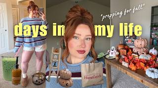 days in my life vlog: prepping for fall!! homemade pumpkin syrup, fall haul + decorate with me