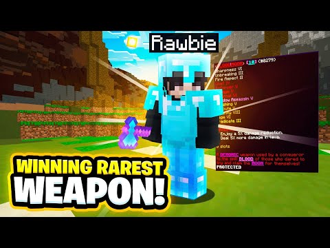 Rawbie - WINNING THE *RAREST* WEAPON ON THE ENTIRE SERVER! | Minecraft Factions | Minecadia Pirate [3]