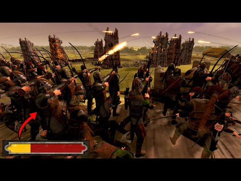 Desperate Siege Defense VS 10,000 URUK HAI! - Total War: LotR Rise of Mordor Mod Battle Simulator