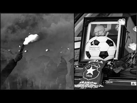 Pogrzeb Andrzeja Iwana. Prochy złożono w urnie w kształcie piłki. Hymn Wisły i race | 05.01.2023