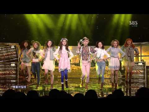 130203 Inkigayo 2Yoon 투윤 - 24／7 (with 광희 Kwang-hee Of ZeA) [1080i HD]