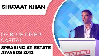 Shujaat Khan of Blue River Capital speaking at Estate Awards 2012  image