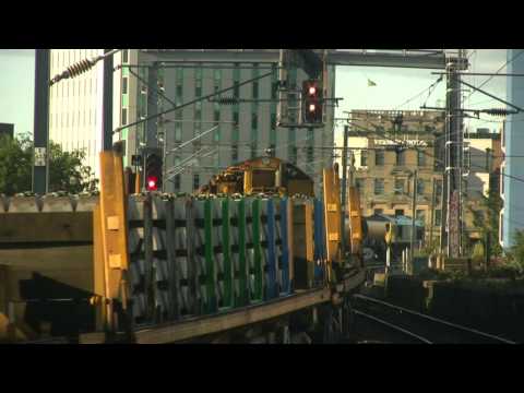Drem to Tyne Yard Engineers with 66507 and 66563 at Manors 22nd September 2016