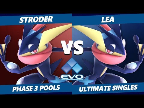 [OFFSTREAM] EVO 2019 SSBU - ZENMA | Stroder (Greninja) Vs. Lea (Greninja) Smash Ultimate Pools