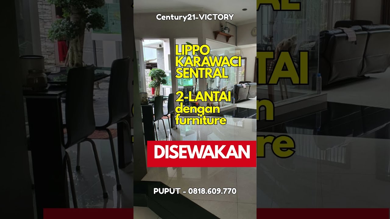Beautiful 2-Story House - Lippo Karawaci Central - Semi Furnished