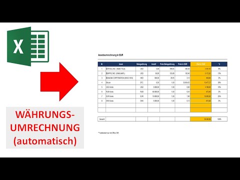Aktuelle Währungskurse in Excel I Währungen automatisch umrechnen I Excelpedia