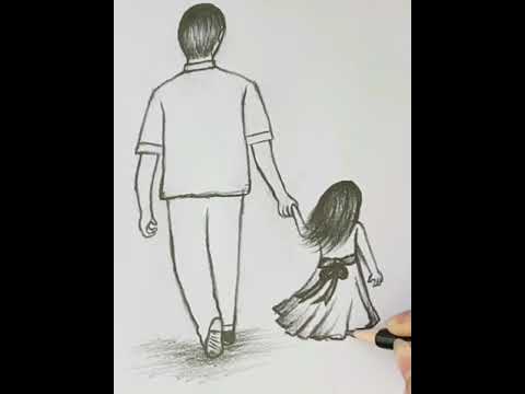 How to draw Father's Day drawing step by step // Easy...