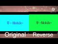 T Mobile Logo With Effects Comparison Original Vs Reverse