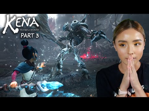 Wood Knight, Shrines & Sprout Captain | Kena: Bridge of Spirits Part 3 Gameplay Walkthrough 4K PS5