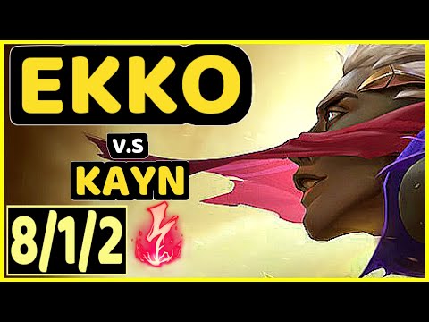 STROMPEST (EKKO) vs KAYN - 8/1/2 KDA JUNGLE GAMEPLAY - NA Ranked GRANDMASTER