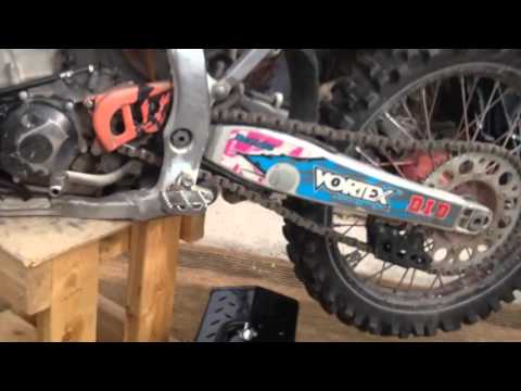 How to install a clutch cable on a YZ250F