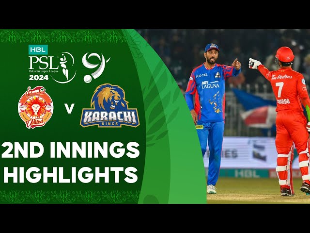 2nd Innings Highlights | Islamabad United vs Karachi Kings | Match 24 | HBL PSL 9 | M1Z2U