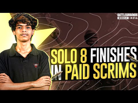 SOLO 8 FINISHES IN SCRIMS🤯🔥| IPhone 13 | BGMI COMPETITIVE GAMEPLAY🇮🇳