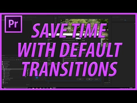 How to Use and Edit Default Transitions in Adobe Premiere Pro CC (2018)