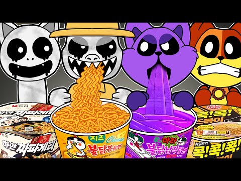 Poppy Playtime3 CATNAP vs  Zoonomaly ZOOKEEPER Convenience Store Mukbang COMPLETE EDITION! | ASMR