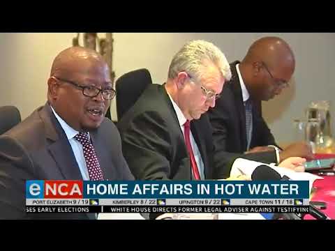 Home Affairs in hot water