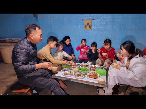 Thăm 7 cháu mồ côi em Sính làm thuê Bắc Ninh không về ăn Tết cùng mẹ đi bố Dượng. Nguyễn Tất Thắng