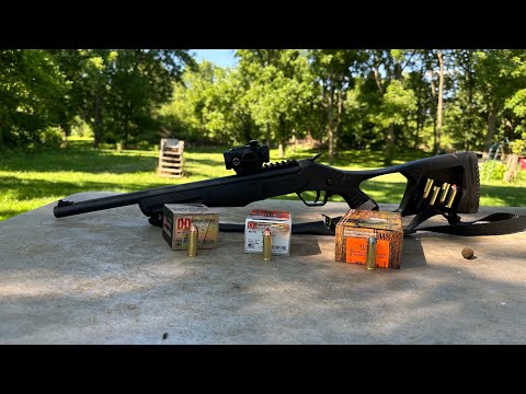 Rossi Tuffy survival rifle 45 colt/410 redneck review with 45 colt