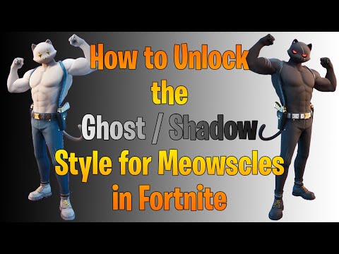 How to Unlock the Shadow / Ghost Style for Meowscles in Fortnite!
