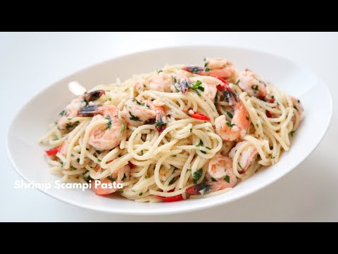 SHRIMP SCAMPI PASTA | 15 MINUTE PASTA RECIPE