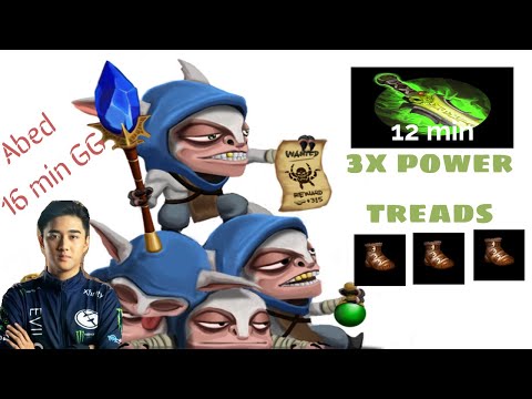 INSANE MEEPO! ABED SIGNATURE HERO IS BACK!! 12 MIN ETHEREAL BLADE + 3X POWER TREADS= 16 MIN GG