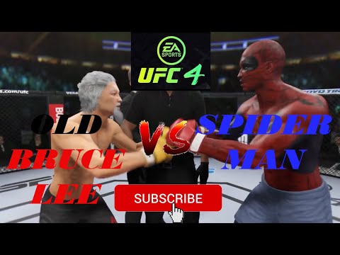 Old Bruce Lee vs. Spider Man EA sports UFC 4