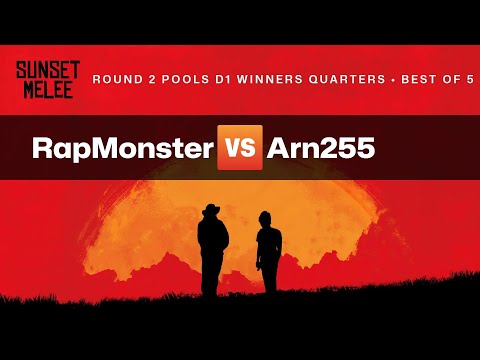 Sunset Melee Round 2 Pools D1 Winners Quarters — RapMonster vs Arn255 — Super Smash Bros. Melee