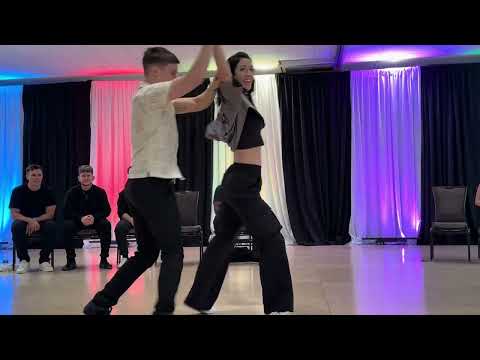 Leo Lorenzo and Susan Kirklin dance WCS in the Invitational JnJ at Freedom Swing 2025