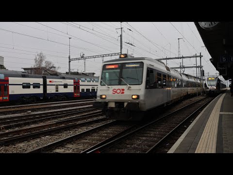 SOB, (Südostbahn), Kurze Impressionen der Abschiedsfahrt von SOB-NPZ in Dreifachtraktion, 14.12.2025
