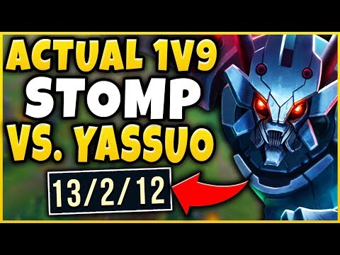 1V9 CARRYING MY CHALLENGER TEAM VS. YASSUO + BROKENBLADE?!? - League of Legends