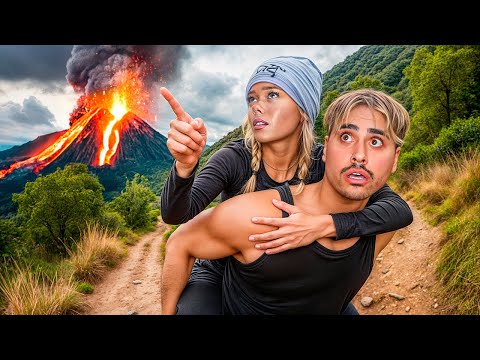RUNNING For Our Lives From an ERUPTING VOLCANO!